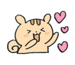 happy chipmunk sticker #12517468