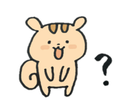 happy chipmunk sticker #12517473