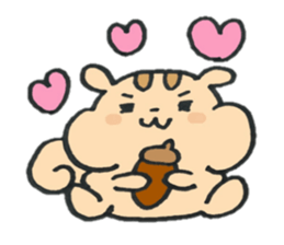 happy chipmunk sticker #12517482