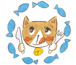 cat momo! sticker #12517772