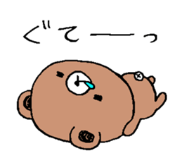Bear a little tired sticker #12517859