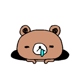 Bear a little tired sticker #12517865