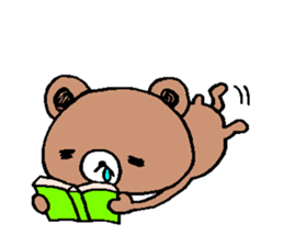 Bear a little tired sticker #12517881