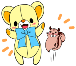 Cute teddy bear Arthur's sticker sticker #12518246