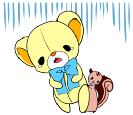 Cute teddy bear Arthur's sticker sticker #12518263