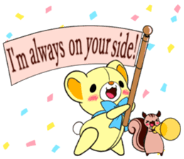 Cute teddy bear Arthur's sticker sticker #12518267