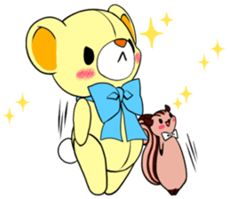 Cute teddy bear Arthur's sticker sticker #12518275