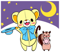 Cute teddy bear Arthur's sticker sticker #12518282