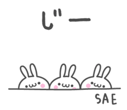 SAE's basic pack,cute rabbit sticker #12518367