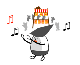 Active rice ball-kun sticker #12518518