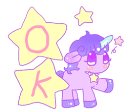 Pastel Unicorn. sticker #12518478