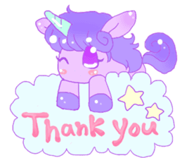 Pastel Unicorn. sticker #12518479