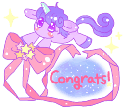 Pastel Unicorn. sticker #12518480
