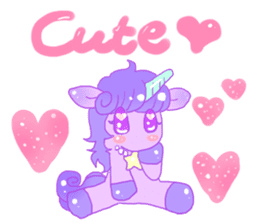 Pastel Unicorn. sticker #12518481
