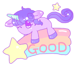 Pastel Unicorn. sticker #12518483