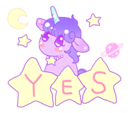 Pastel Unicorn. sticker #12518484