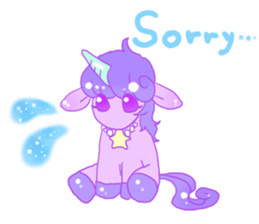 Pastel Unicorn. sticker #12518485