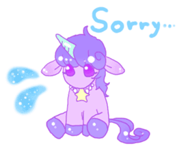 Pastel Unicorn. sticker #12518485