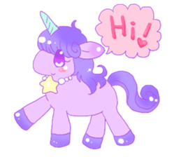 Pastel Unicorn. sticker #12518486