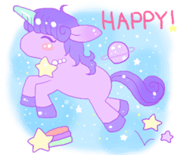 Pastel Unicorn. sticker #12518489