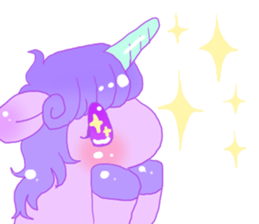Pastel Unicorn. sticker #12518493