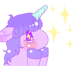 Pastel Unicorn. sticker #12518493
