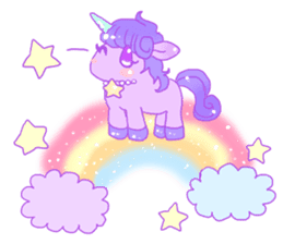 Pastel Unicorn. sticker #12518496
