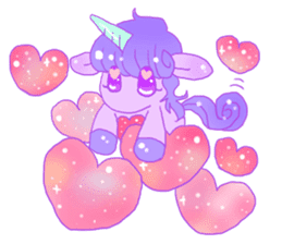 Pastel Unicorn. sticker #12518499