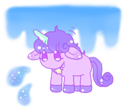 Pastel Unicorn. sticker #12518502