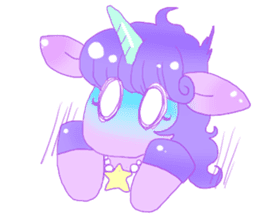 Pastel Unicorn. sticker #12518504