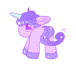 Pastel Unicorn. sticker #12518505