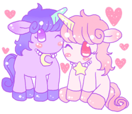 Pastel Unicorn. sticker #12518514