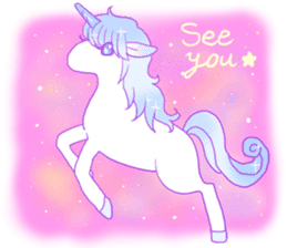 Pastel Unicorn. sticker #12518517