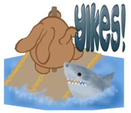 Brown Blob Pudding sticker #12519594