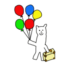 traveling Yulpaca-san sticker #12519739
