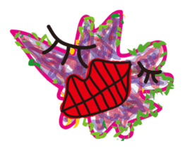 Jumping on sugar tongue sticker #12519925