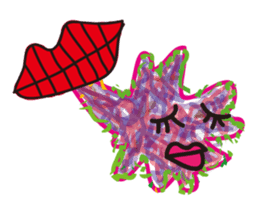 Jumping on sugar tongue sticker #12519938