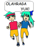 Yak & Yuk - The Happy Twin Couple sticker #12520028