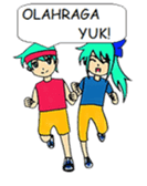 Yak & Yuk - The Happy Twin Couple sticker #12520028