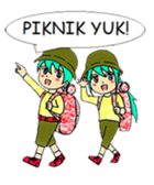Yak & Yuk - The Happy Twin Couple sticker #12520036
