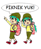 Yak & Yuk - The Happy Twin Couple sticker #12520036