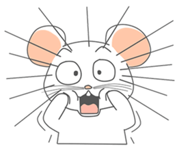 klik the white mouse sticker #12520166