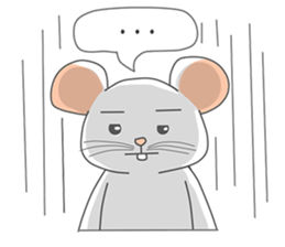 klik the white mouse sticker #12520181