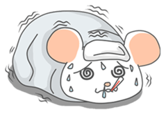 klik the white mouse sticker #12520188