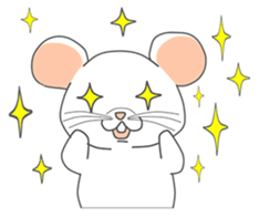 klik the white mouse sticker #12520191