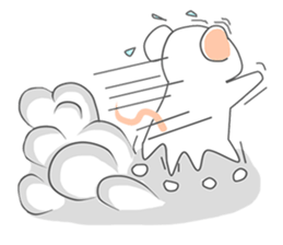 klik the white mouse sticker #12520192