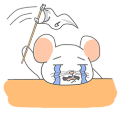 klik the white mouse sticker #12520194