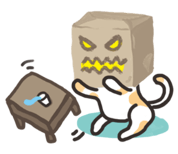 bag and cat sticker #12520813