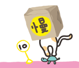 bag and cat sticker #12520820