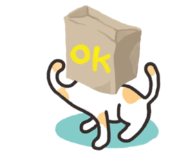 bag and cat sticker #12520834